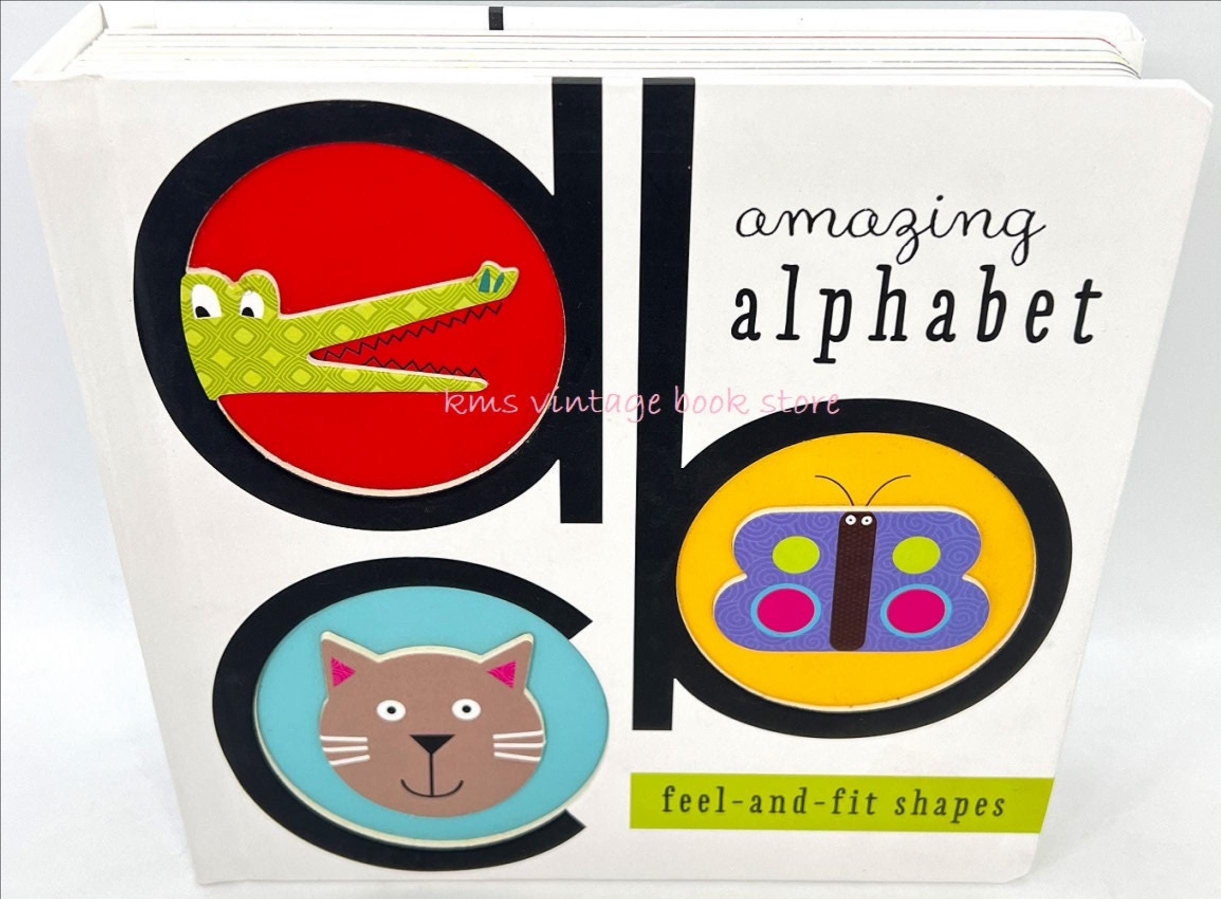 AMAZING ALPHABET Texture-Touch NEW! Hardcover Board Book-Perfect Gift for Soon-To-Be Readers Ages 1-5!
