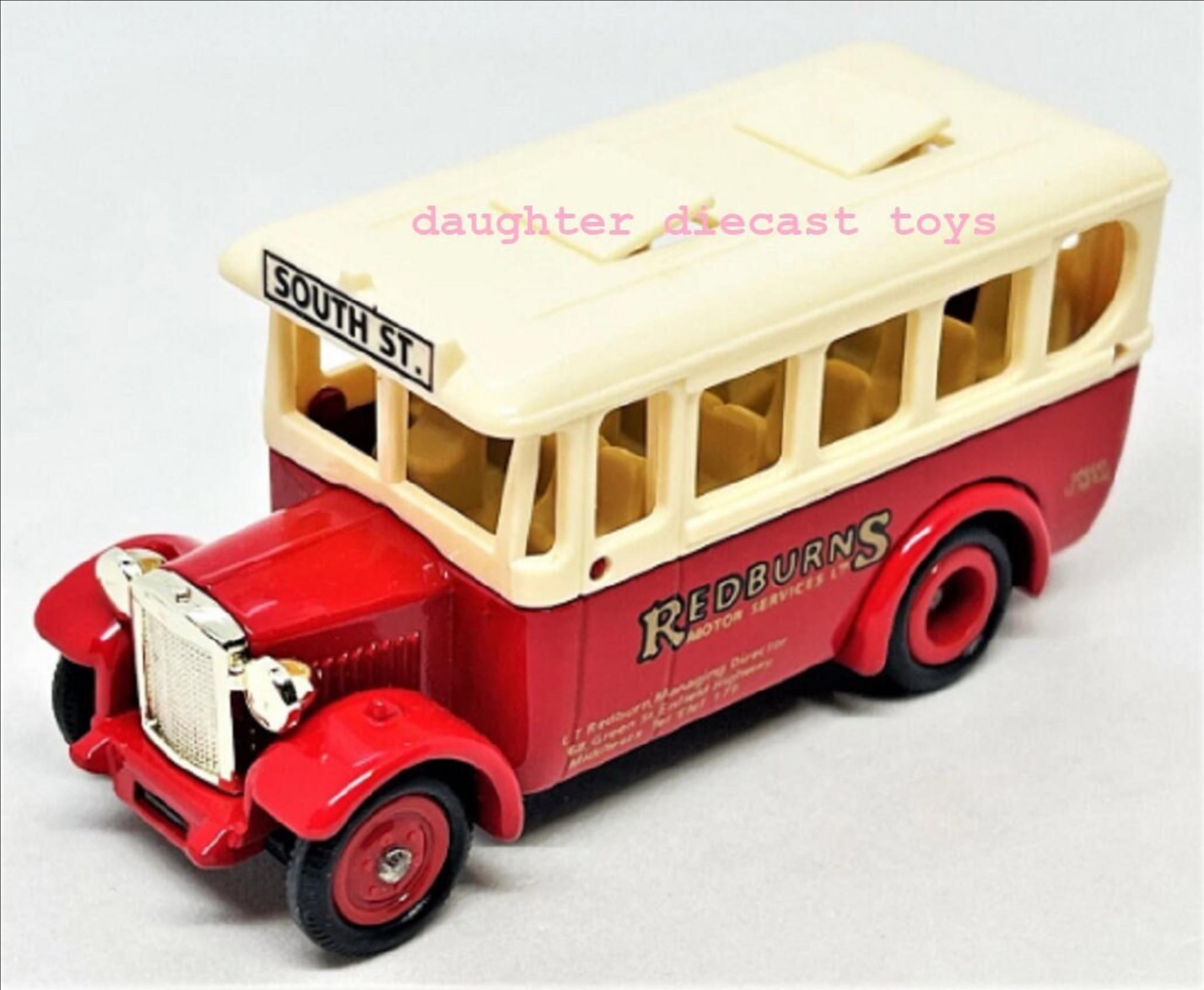 Vintage UK SHUTTLE BUS-Beautiful Diecast Metal Model Made in England-Pristine Condition-Lledo/Matchbox-Perfect Gift for Collectors!