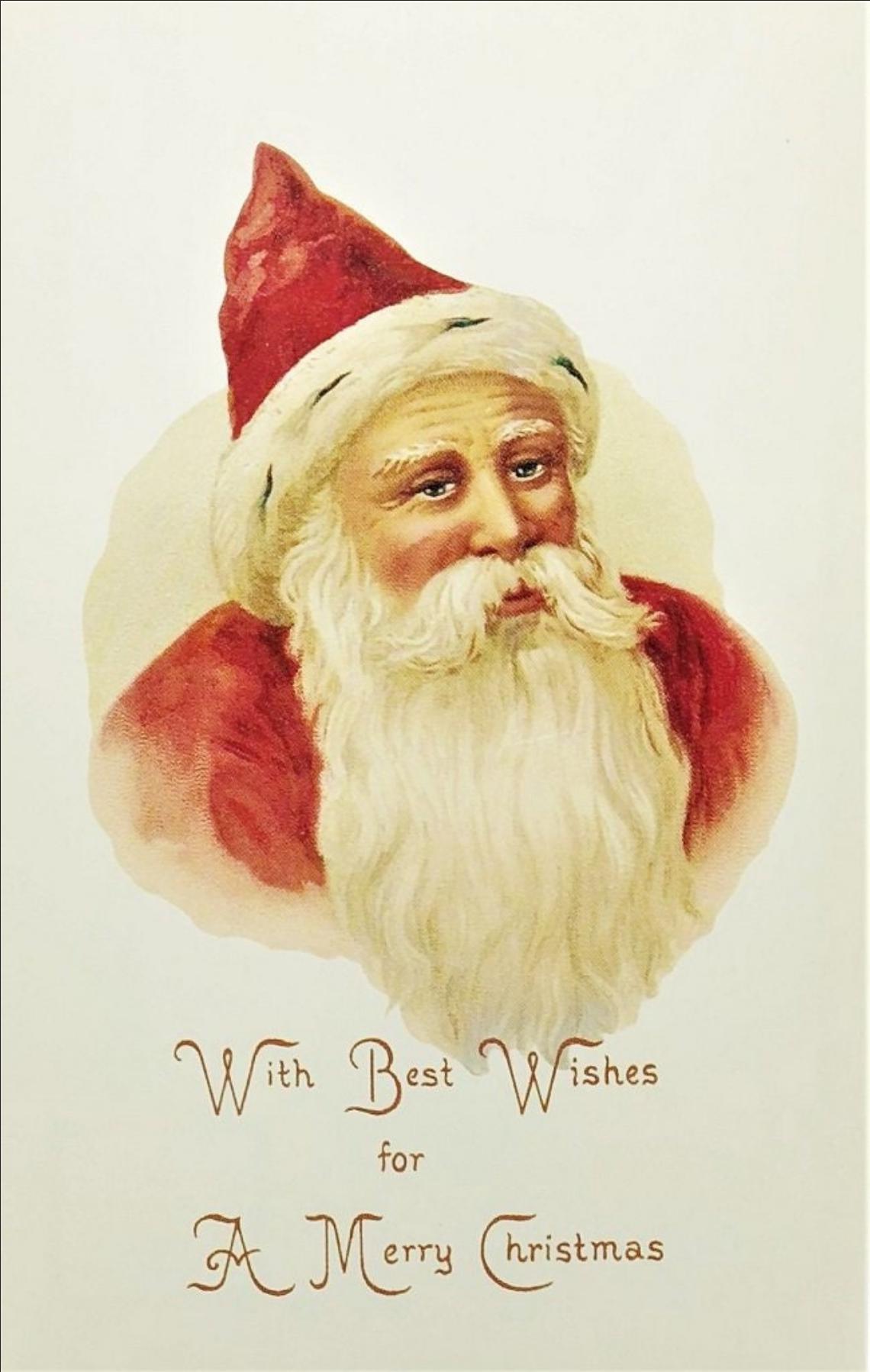 With Best Wishes for a MERRY CHRISTMAS POSTCARD Mint Condition Rare! Shackman Company