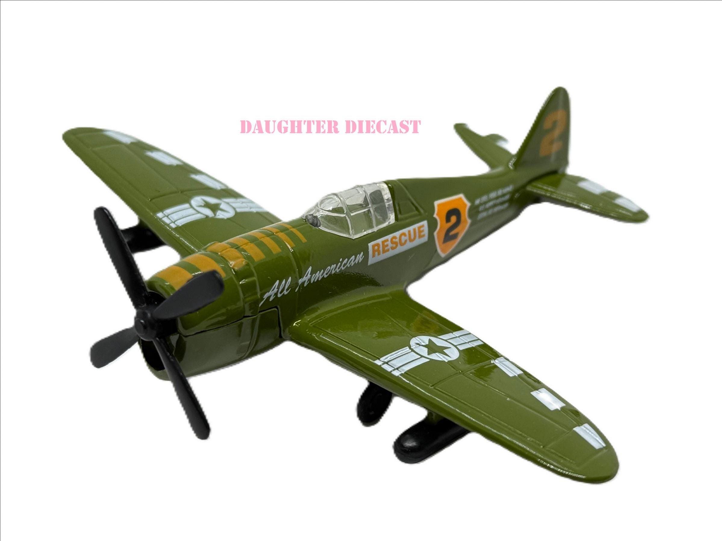 Republic P-47 WWII RESCUE PLANE - Diecast Metal Airplane Mint Condition/Factory Sealed! Perfect gift for fans of Aviation History!