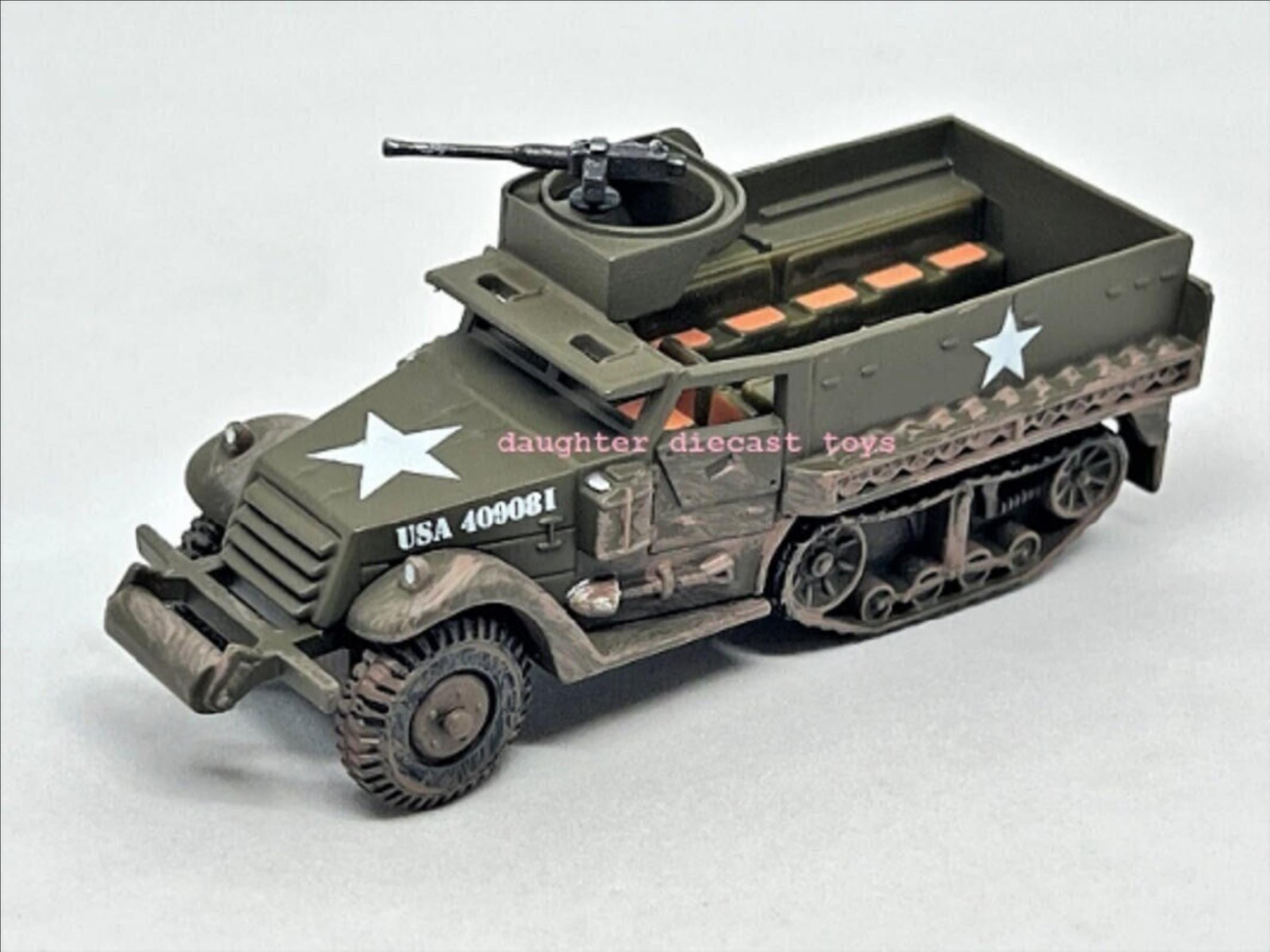 Vintage WWII HALF TRACK -Adult Collector Model-Intricate Detail Diecast Metal-Pristine Condition-Corgi-Perfect Gift for Collectors and Vets!