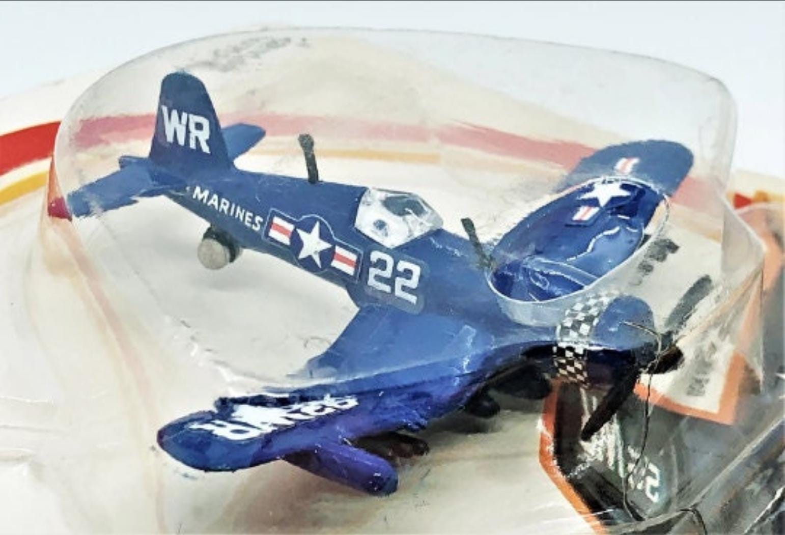 Vintage 1982 Marines F4U CORSAIR Fighter PLANE Diecast Metal Airplane Mint Condition/Factory Sealed! Zlymex Zee Toys Rare!