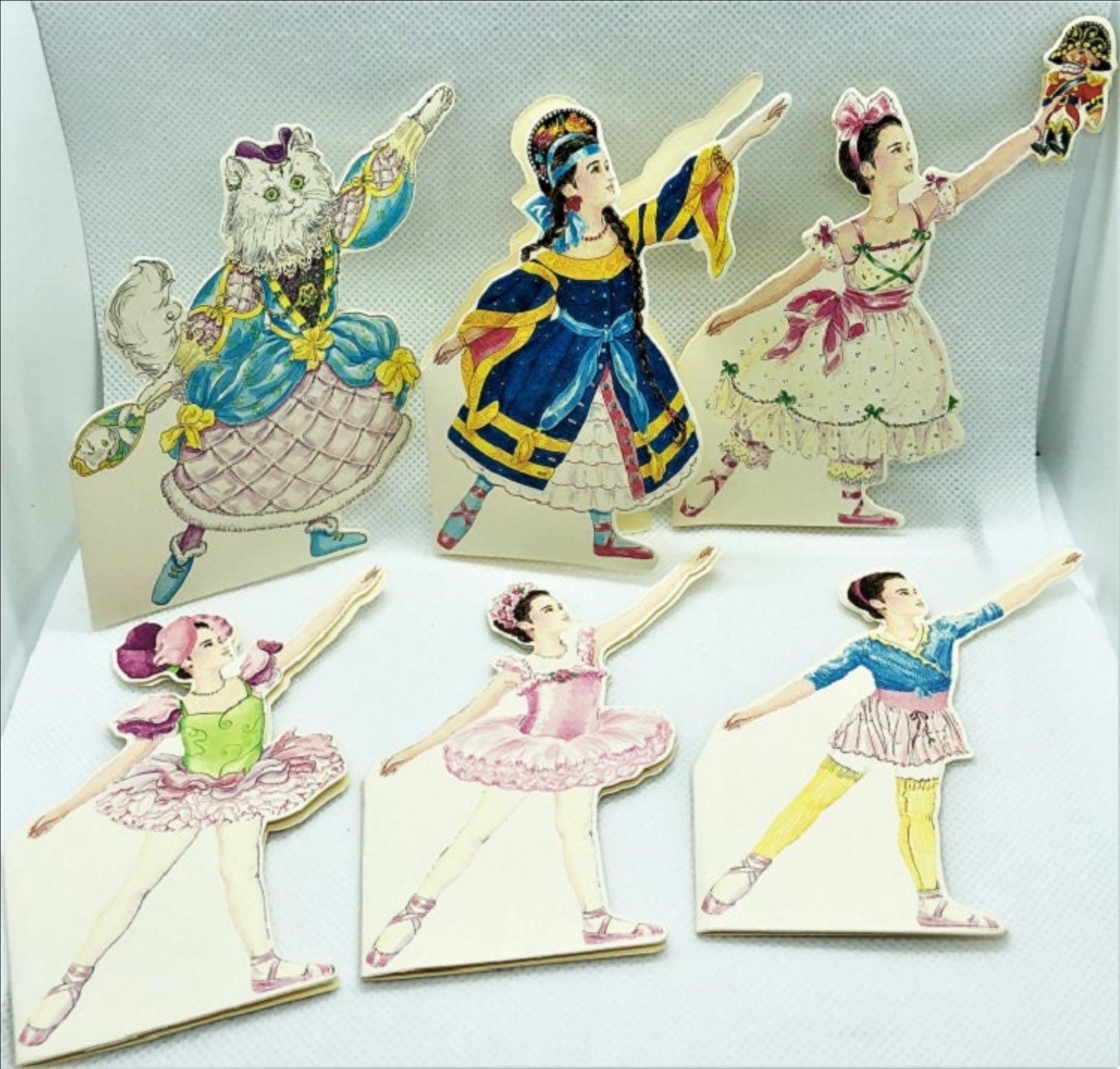 BALLERINA Christmas Gift NOTE CARDS Features 6 Dancers From 6 Different Ballets! Mint Condition/Factory Sealed Shackman Company