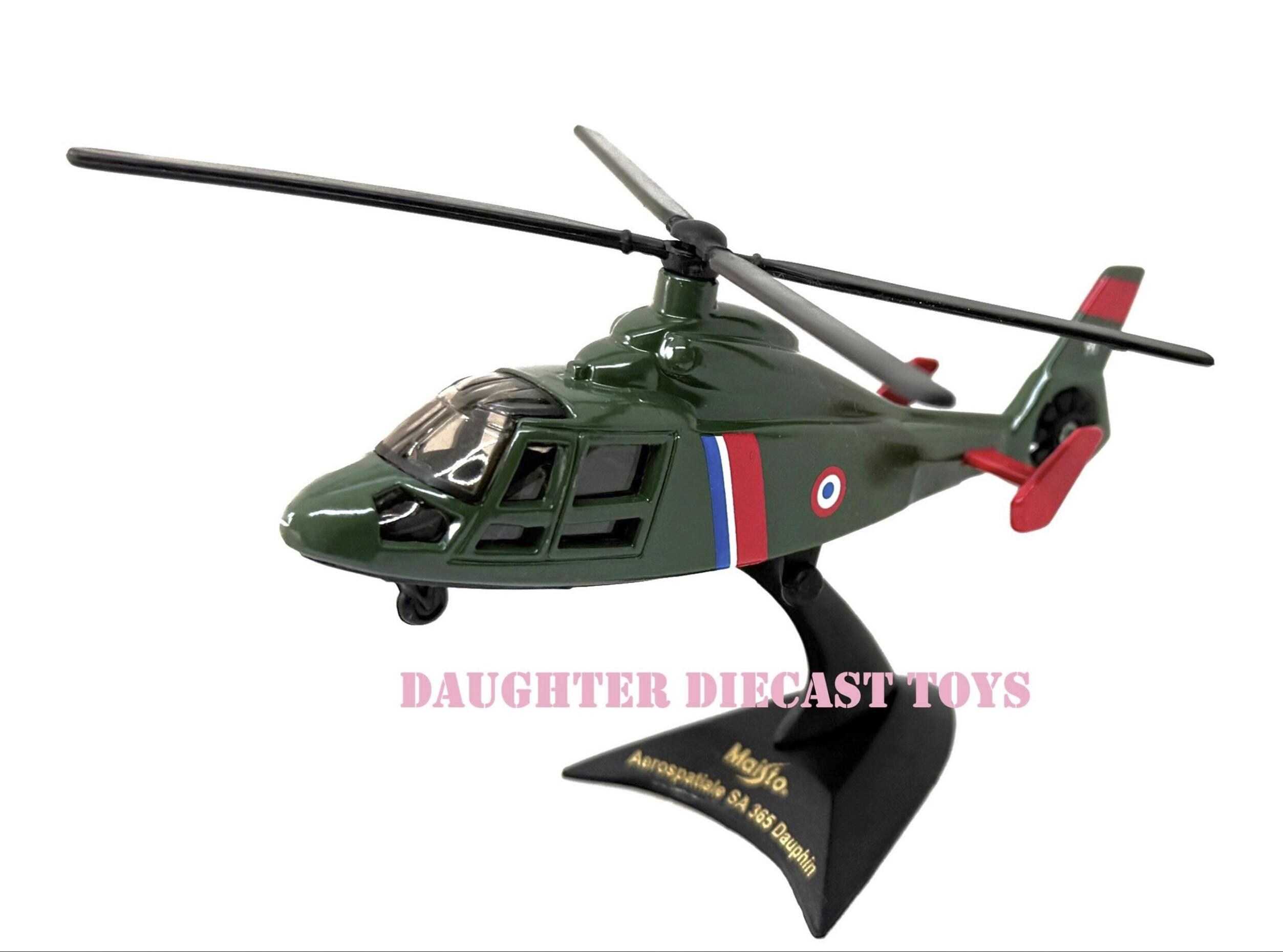 French AEROSPATIALE S.A. 365 DAUPHIN HELICOPTER -Adult Collector Diecast Metal--Factory Mint Condition-Perfect Gift for Collectors!