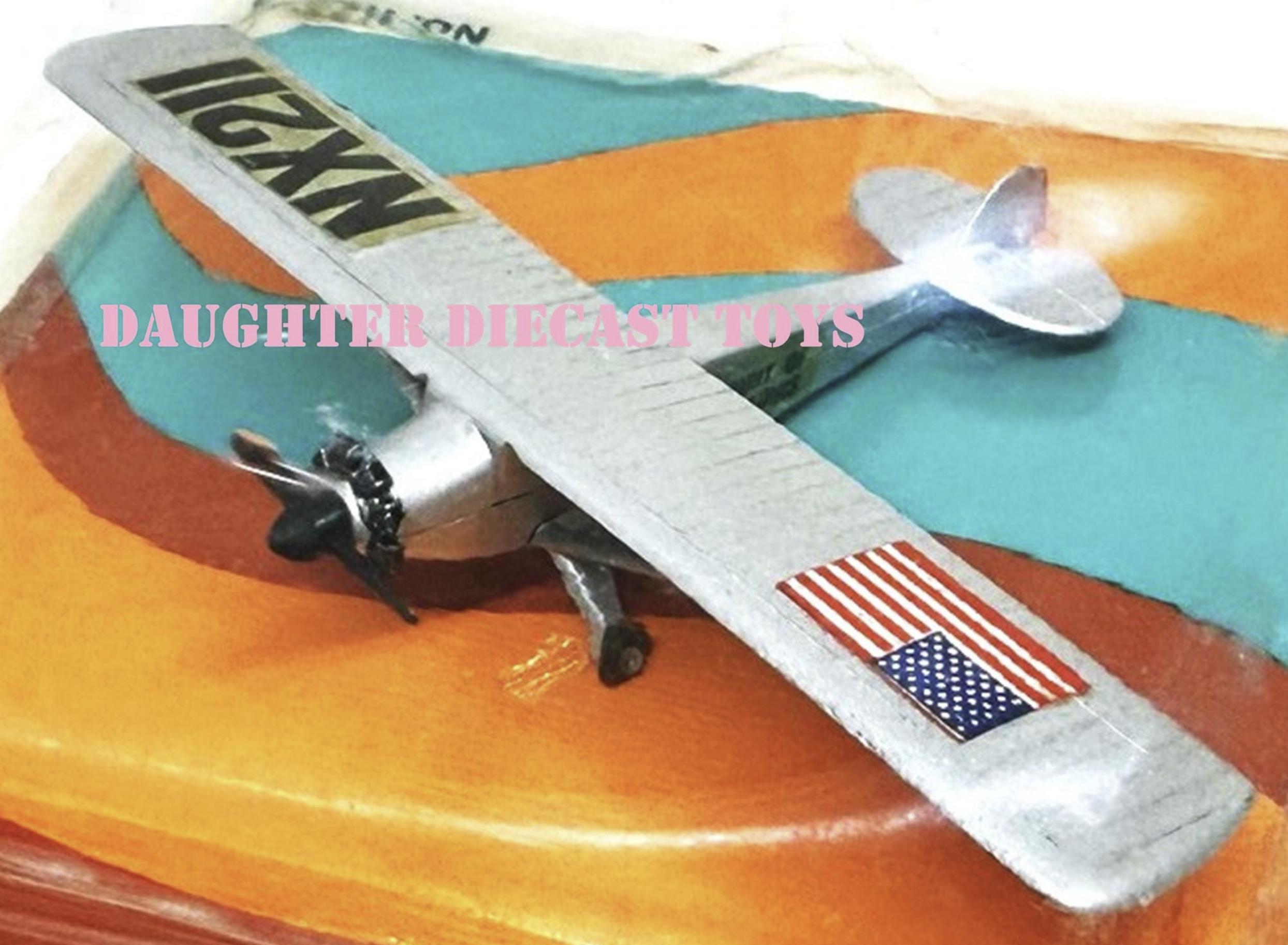 Vintage 1969 Toy- CHARLES LINDBERGH-Spirit of St. Louis-Diecast Metal Airplane -Mint Condition/MIP Wild Wings! Perfect Collector Gift!